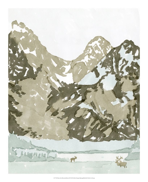 Picture of WATERCOLOR MOUNTAIN RETREAT II