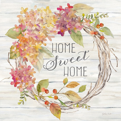 Picture of FARMHOUSE HYDRANGEA WREATH SPICE I HOME