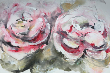 Picture of PAIR OF PINK ROSES LANDSCAPE