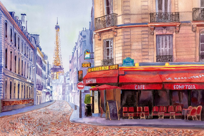 Picture of PARIS CAFE W/EIFFEL