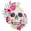 Picture of SPRING FLORAL SKULL