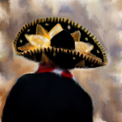 Picture of GOLD AND BLACK SOMBRERO