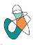 Picture of ABSTRACT TEAL ORANGE 1