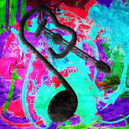 Picture of GUITAR NOTES BACKGROUND ABSTRACT MATE