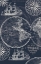 Picture of NAUTICAL OCEAN MAPS COORDIATE BLUE