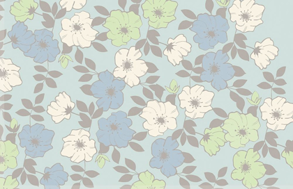 Picture of BLUE FLOWERS AND LINEN