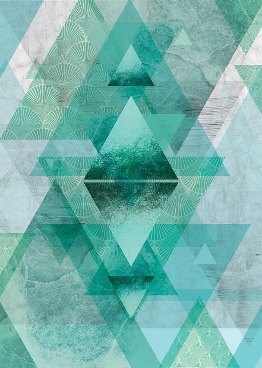 Picture of TEAL GEOMETRIC