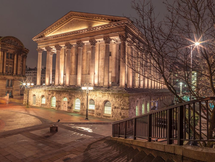 Picture of FAMOUS CHAMBERLAIN SQUARE DURING NIGHT, BIRMINGHAM, UK