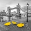 Picture of YELLOW UMBRELLAS, TOWER BRIDGE, LONDON