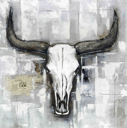 Picture of BULL SKULL ON AN INDUSTRIAL BACKGROUND
