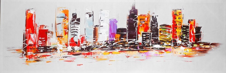 Picture of ABSTRACT CITY IN BRIGHT COLORS