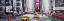 Picture of ABSTRACT STREET WITH YELLOW TAXIS