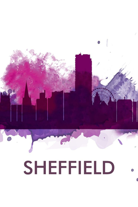 Picture of SHEFFIELD CITY COLOR SPLASH SILHOUETTE