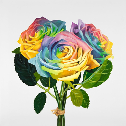 Picture of BOUQUET OF RAINBOW ROSES