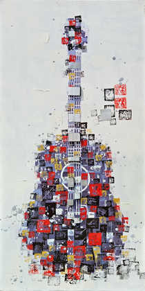 Picture of ABSTRACT GUITAR MADE OF SHAPES