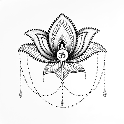 Picture of ETHNIC LOTUS ORNAMENT