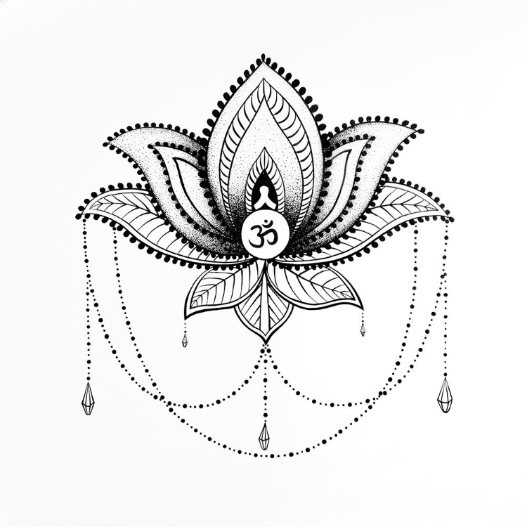 Picture of ETHNIC LOTUS ORNAMENT