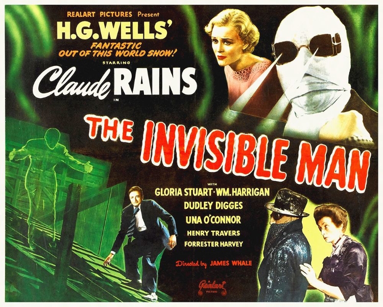 Picture of CLAUDE RAINES IN THE INVISIBLE MAN