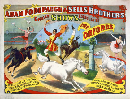Picture of ADAM FOREPAUGH AND SELLS BROTHERS - THE OXFORDS - WILLIAM AND ELLA OXFORD