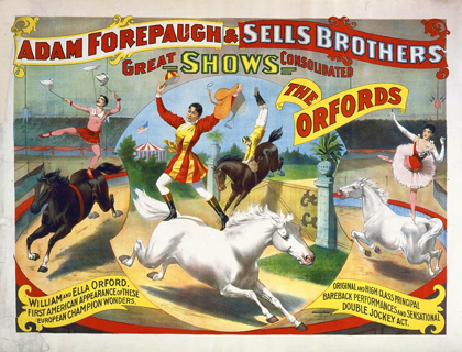 Picture of ADAM FOREPAUGH AND SELLS BROTHERS - THE OXFORDS - WILLIAM AND ELLA OXFORD