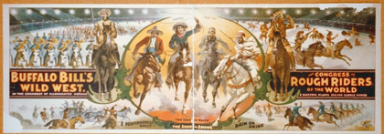 Picture of BUFFALO BILLS WILD WEST AND CONGRESS OF ROUGH RIDERS OF THE WORLD - BANNER