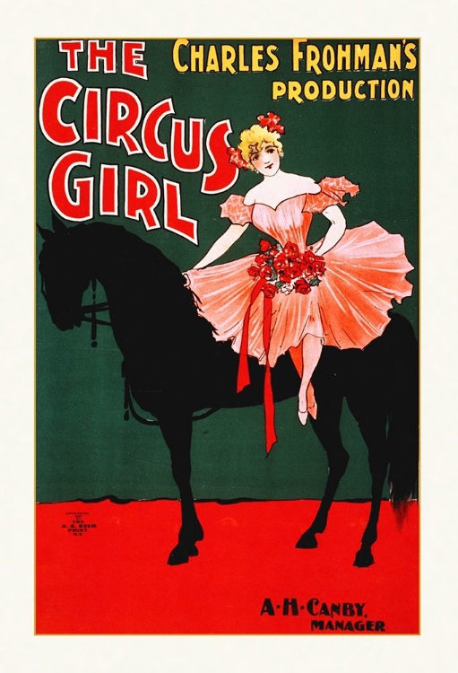 Picture of CHARLES FROHMANS PRODUCTION, THE CIRCUS GIRL -1897