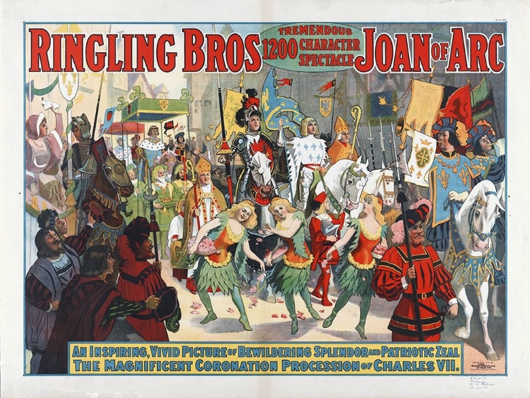 Picture of RINGLING BROS - TREMENDOUS 1200 CHARACTER SPECTACLE JOAN OF ARC