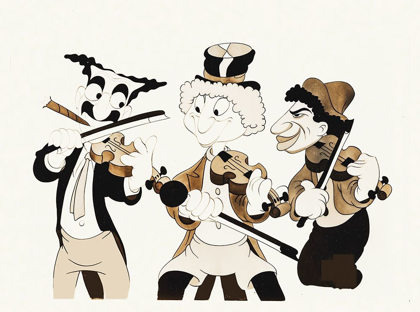 Picture of MARX BROTHERS - CARTOON - FIDDLING