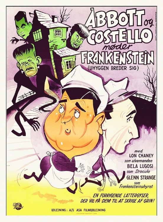 Picture of ABBOTT AND COSTELLO - DANISH - MEET FRANKENSTEIN