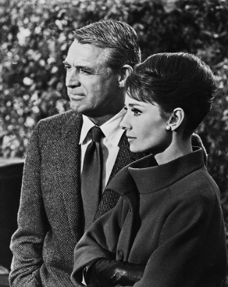 Picture of CARY GRANT WITH AUDREY HEPBURN - CHARADE