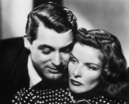 Picture of CARY GRANT WITH KATHERINE HEPBURN - BRINGING UP BABY