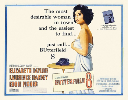 Picture of ELIZABETH TAYLOR - BUTTERFIELD 8 - LOBBY CARD