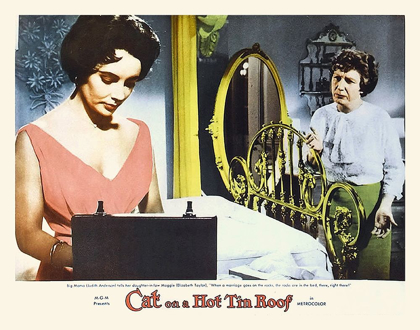 Picture of ELIZABETH TAYLOR - CAT ON A HOT TIN ROOF - LOBBY CARD