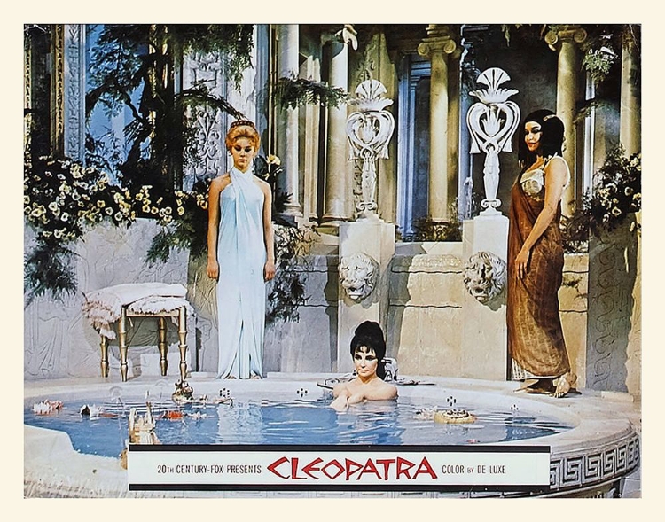 Picture of ELIZABETH TAYLOR - CLEOPATRA - LOBBY CARD