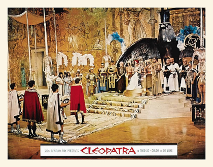 Picture of ELIZABETH TAYLOR - CLEOPATRA - LOBBY CARD