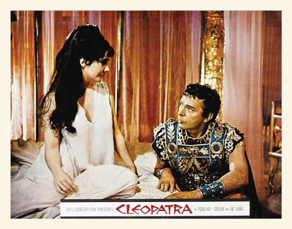 Picture of ELIZABETH TAYLOR - CLEOPATRA - LOBBY CARD