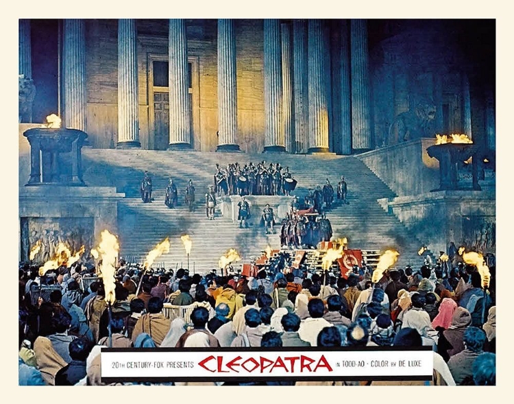 Picture of ELIZABETH TAYLOR - CLEOPATRA - LOBBY CARD