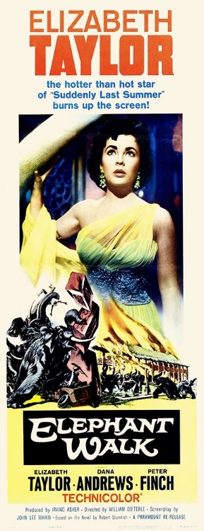 Picture of ELIZABETH TAYLOR - ELEPHANT WALK - POSTER