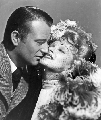 Picture of JOHN WAYNE WITH MARLENE DIETRICH