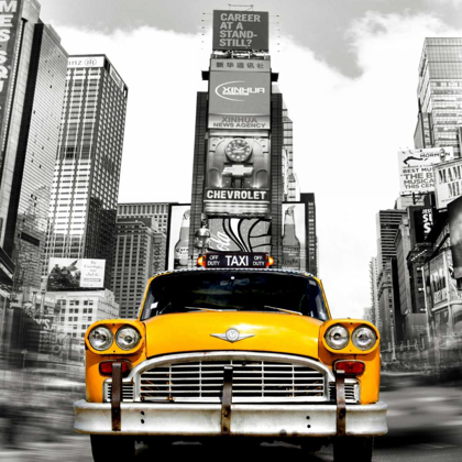 Picture of VINTAGE TAXI IN TIMES SQUARE, NYC (DETAIL)