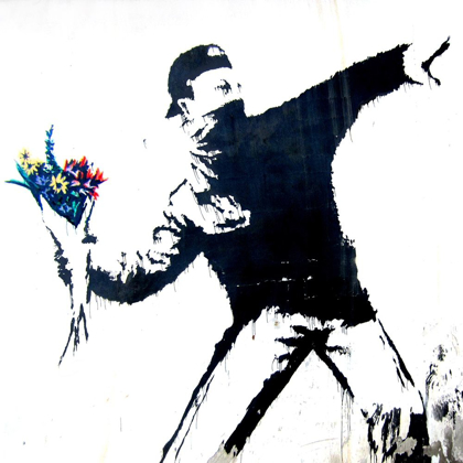 Picture of BETHLEHEM, PALESTINE (GRAFFITI ATTRIBUTED TO BANKSY, DETAIL) 