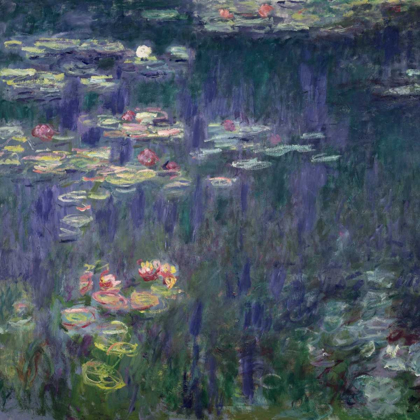 Picture of WATERLILIES: GREEN REFLECTIONS (DETAIL)