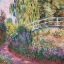 Picture of THE JAPANESE BRIDGE POND WITH WATER LILLIES