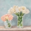 Picture of FLEURS ET VASES AQUAMARINE I