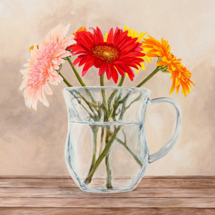 Picture of FLEURS ET VASES JAUNE I