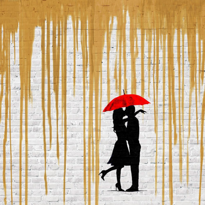 Picture of ROMANCE IN THE RAIN (GOLD, DETAIL)