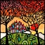 Picture of GLI ALBERI GUARDANO IL PAESE AL TRAMONTO