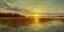Picture of SUNSET OVER A DANISH FIORD