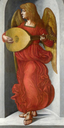 Picture of AN ANGEL IN RED WITH A LUTE