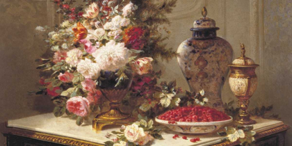 Picture of FLORAL COMPOSITION ON A TABLE (DETAIL)